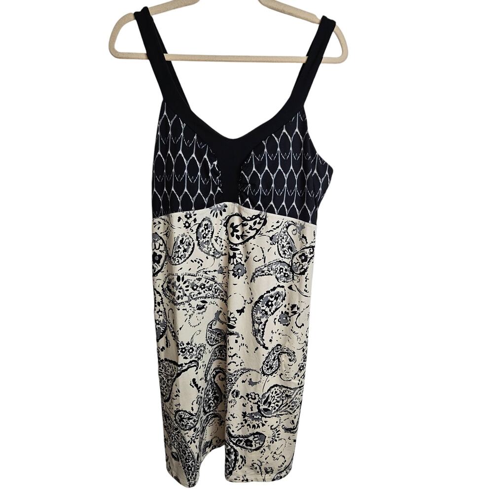 The North Face Dress Mini Dress Cadence Paisley Dress Sleeveless Dress L Cream